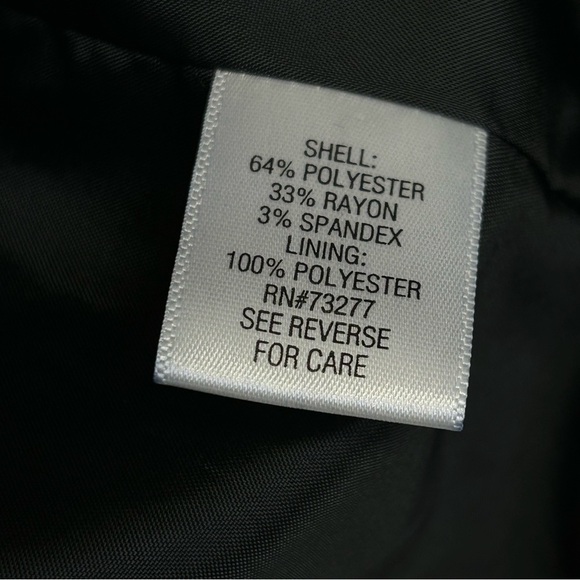 Apt 9 Womens Blazer Jacket Size 2 Open Front Pockets Classic Office Career Black - Picture 13 of 13